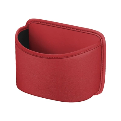 Car storage bag/box Storage Box, Foldable Seat - wine-red