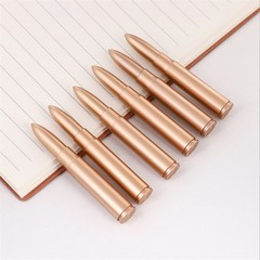 Creative Retro Bullet-Shaped Ballpoint Pen Simulation Weapon, Blue Ink Pen Promotion Small Gift Neutral Pen