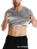 Gray Silver Men Short Sleeve