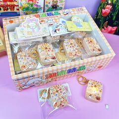 水豚转转乐钥匙扣卡通可爱发光玩具儿童书包挂 件中奖迷你摇奖机