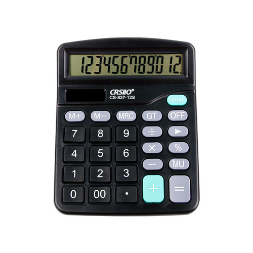 Solar Calculator Student Small Portable Computer Dual Power Supply Office Accounting 837 Calculator Wholesale