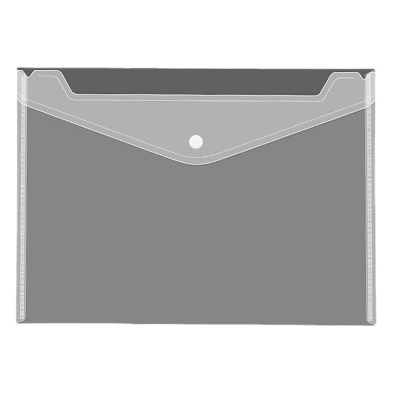 Changhe personalizado botón A4 bolsa de archivo transparente engrosada PP plástico A5 Certificado Bill material de almacenamiento bolsa de archivo
