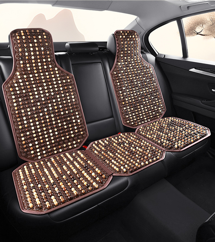 Cross-Border Bodhi Seed Jade Car Headrest Lumbar Support Home Office Seat New Lumbar Pillow Cushion Car Cushion