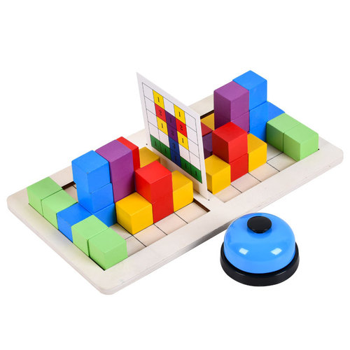 Parent-child interactive toy double battle color Rubik's cube children's desktop mobile puzzle space cube early education toy