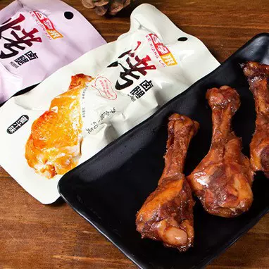 50g蜜汁烤腿鸡肉鸭肉零食香辣味鸭小腿熟食校园零食卤味整箱批发