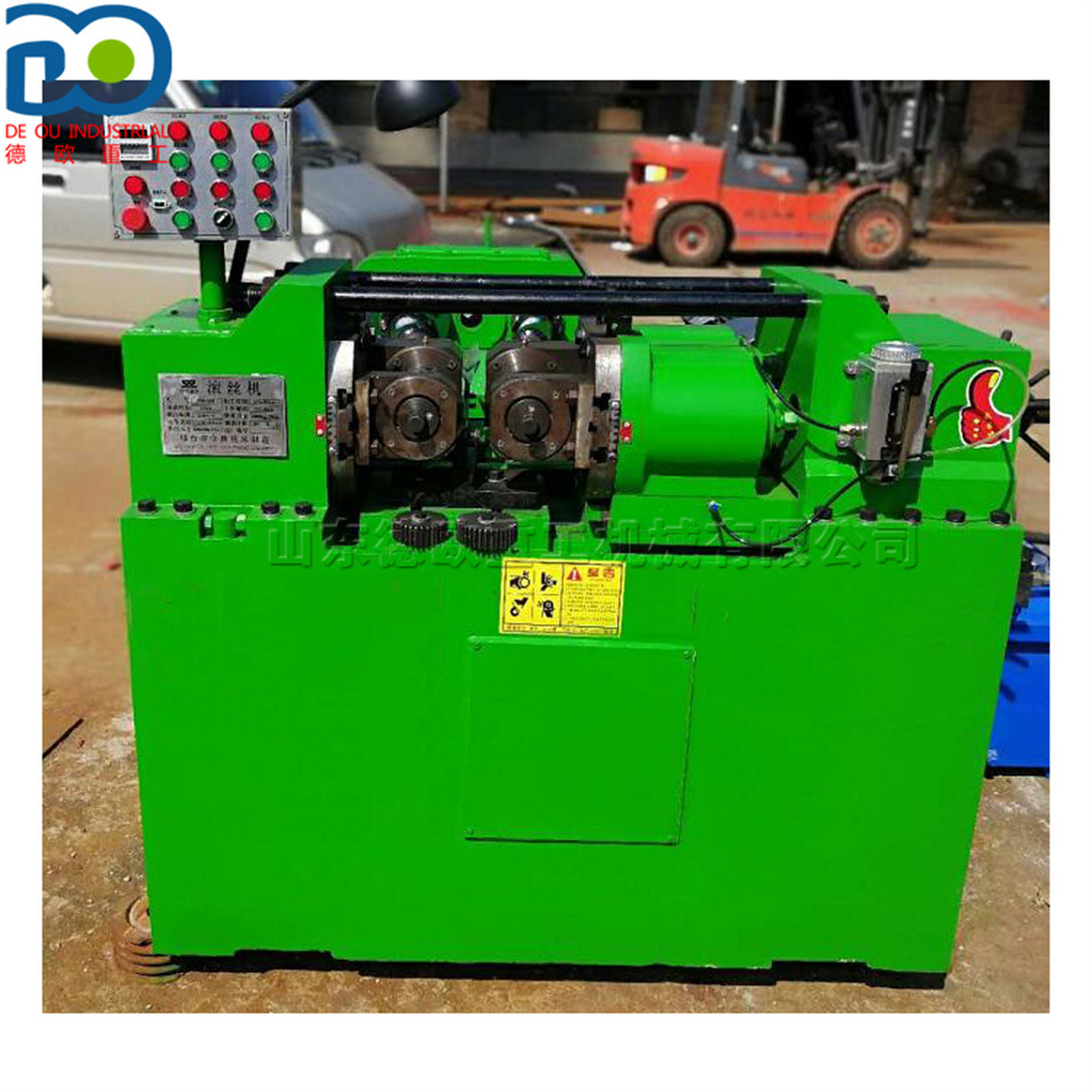 150型建筑滚丝设备 双轴液压螺纹滚压机 金属管冷压成型拉丝机