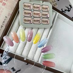 小穎美甲-大明的花燈9色mini拍拍膠 單格2.5g（帶空白卡紙1張）