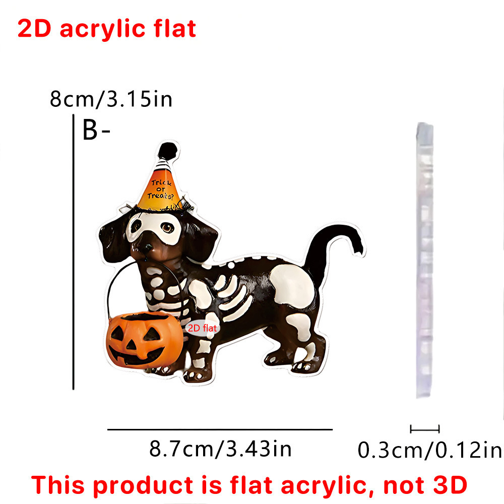 Transfronterizos Halloween Luna en brujas diálogo y dibujos animados pequeños fantasmas plano acrílico fiestas decoración colgante