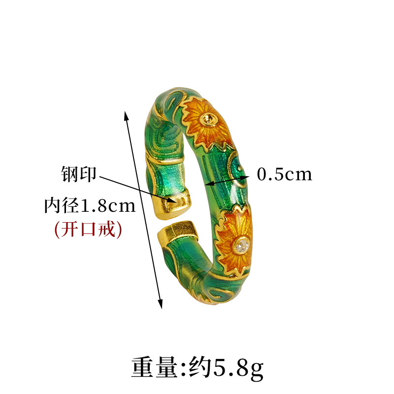 Vietnam Shajin Gufa arder azul palacio estilo esmalte pulsera de esmalte de alta calidad mujer no se desvanecerá fabricantes de joyas