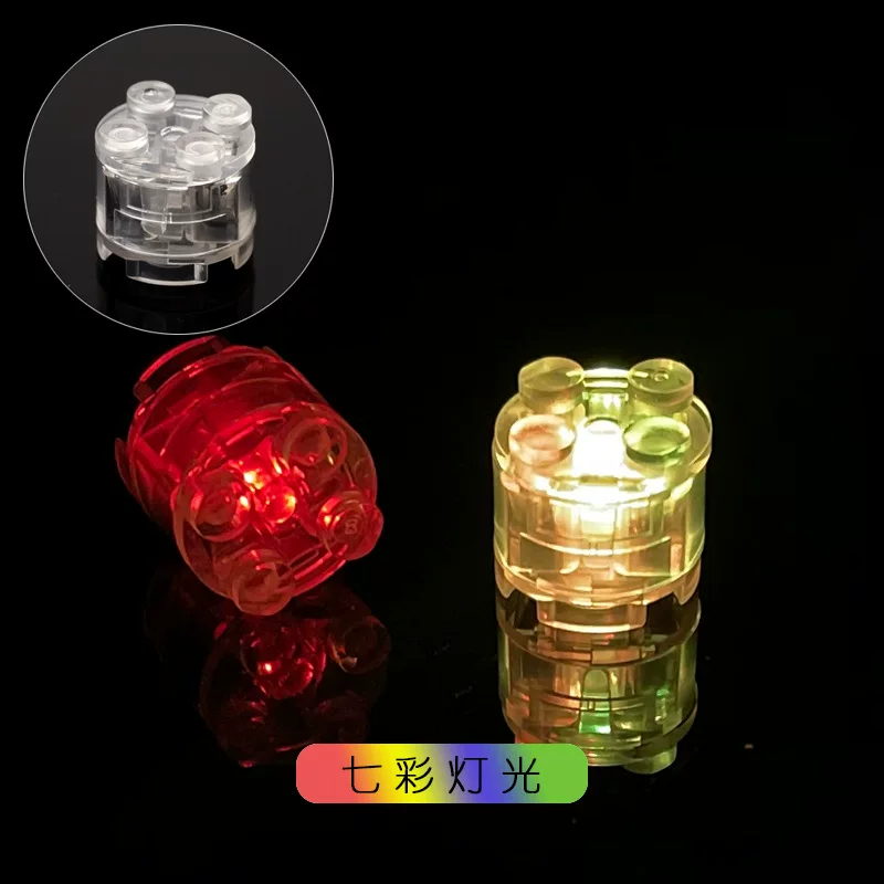 Flashing constructor, round toy, small particles