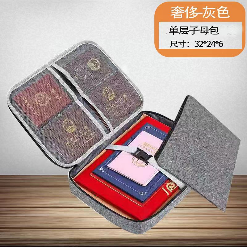 Certificado de almacenamiento bolsa Oficina gran capacidad tarjeta paquete tarjeta de negocios paquete factura documentos