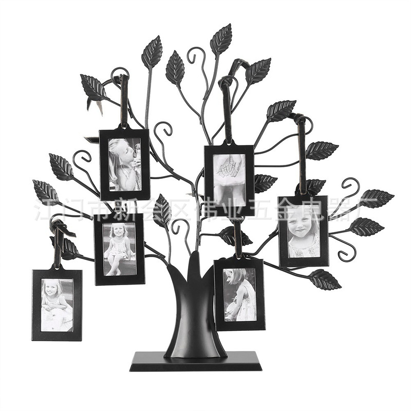 20008# hanging tree photo frame small tree metal photo frame craft gift photo frame