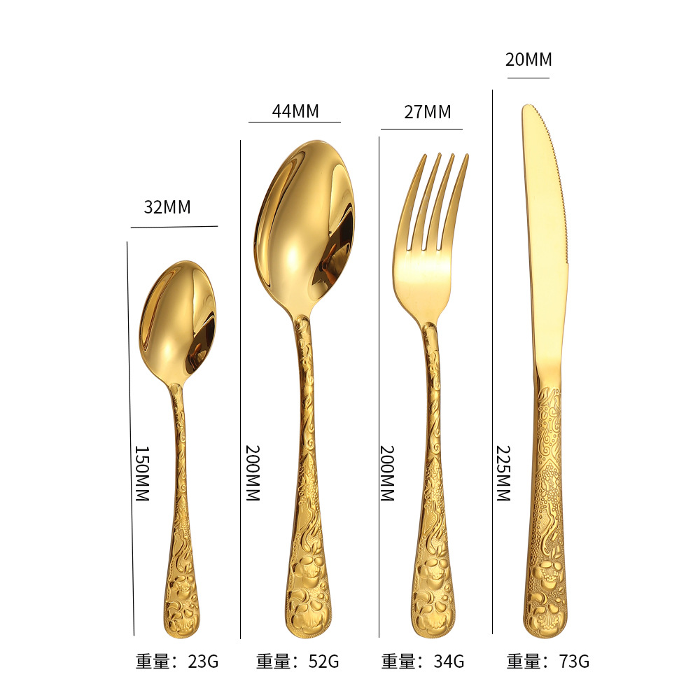 Cuchillo de acero inoxidable transfronterizo de alta calidad cucharas de postre cucharas de hotel cubiertos de carne de restaurante occidental de alta calidad se siente el viento