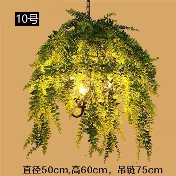 Lámpara Colgante Industrial para Plantas de Hierro Decorativa para Restaurante Bar y Cafetería