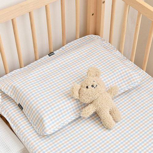 Baby Ramie Pillow Cover Newborn Children Summer Bamboo Fiber Kindergarten Baby Strap Can Fix Pillow Cover Adult