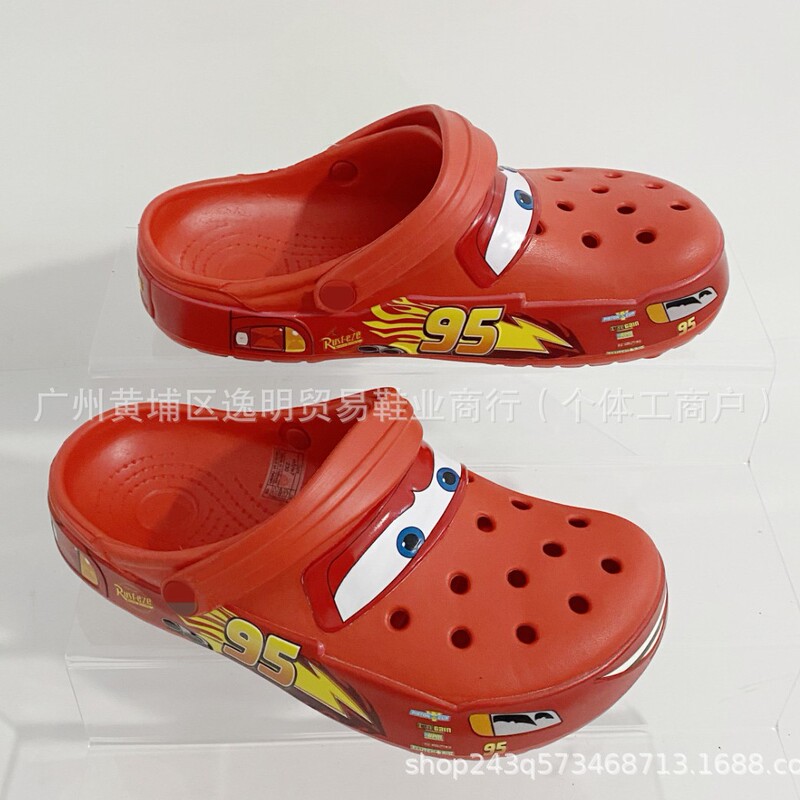 2025 In-Stock 95 Car No-Light Crocs Cars Men Women Adults Children Beach Sandals Wholesale