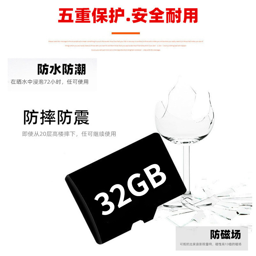 Tarjeta TF Original de Alta Velocidad para Cámara, Dashcam, Juguetes, Equipos de Monitoreo, Tarjeta de Memoria Dedicada con Transmisión de Alta Velocidad