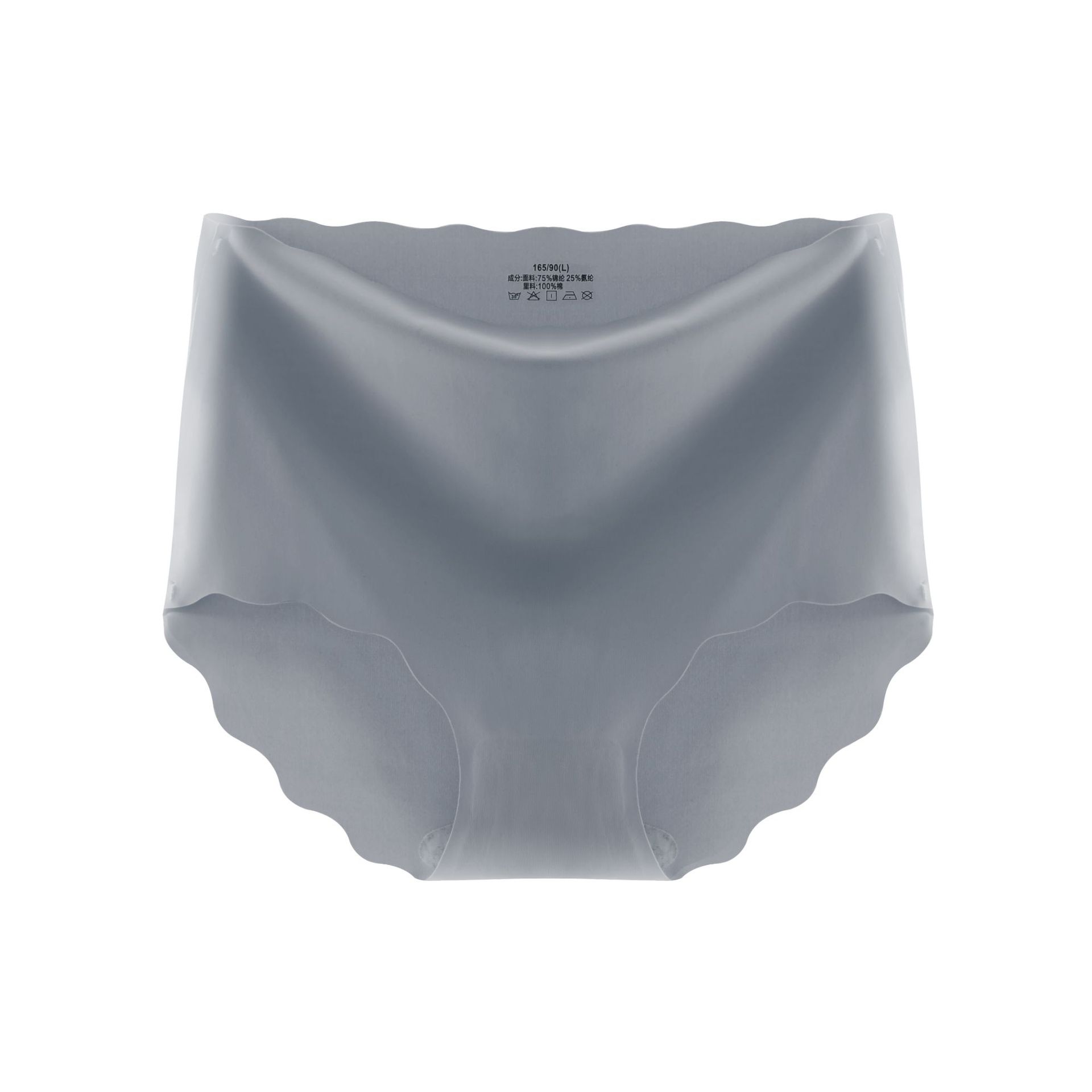 860 # sin costura de seda de hielo de alta cintura sin costuras sin rizado ropa interior de una pieza simple calzoncillos de color sólido en stock