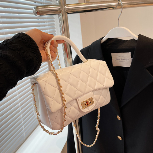 High-end bags for women  new trendy fashion small fragrant style rhombus chain women's bag versatile crossbody bag shoulder bag