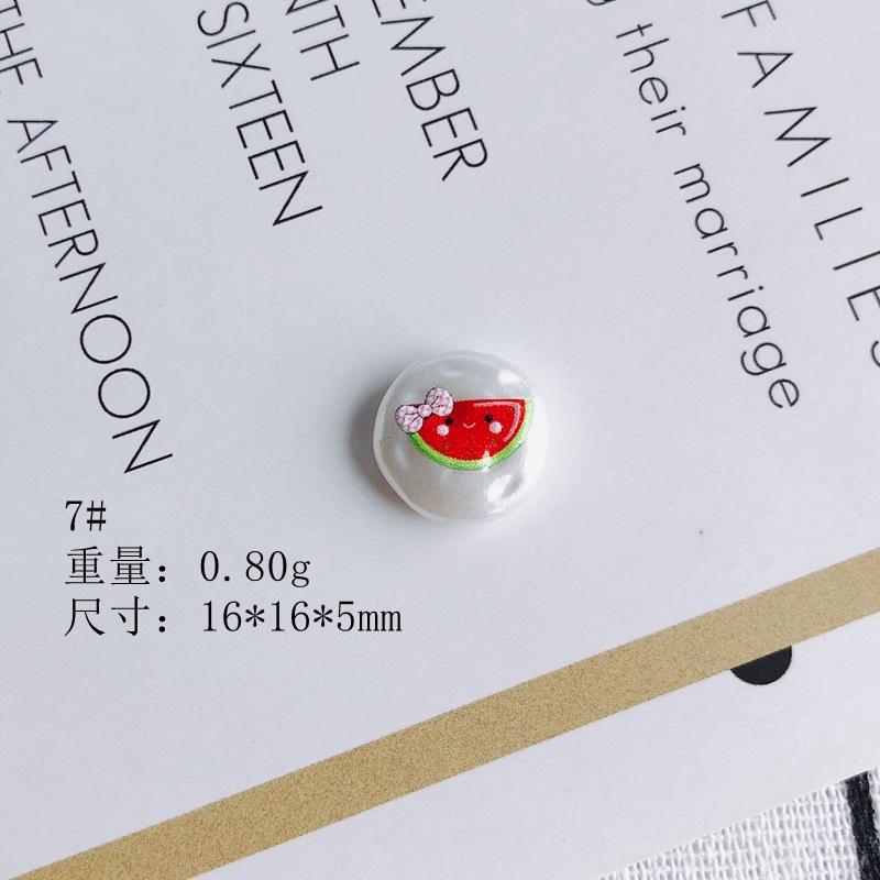 6g Weight Beads Jewelry Making Type 20*15mm Jewelry Making Size Jewelry Accessories Classification Smooth Embellishment 10 PCS/Package Quantity Acrylic Material Animal, Cartoon, Fruit Pattern All Seasons Season Cute Style 10 PCS/Package 20*15mm Acrylic Animal Cartoon Fruit Beads Jewelry Accessories 10
