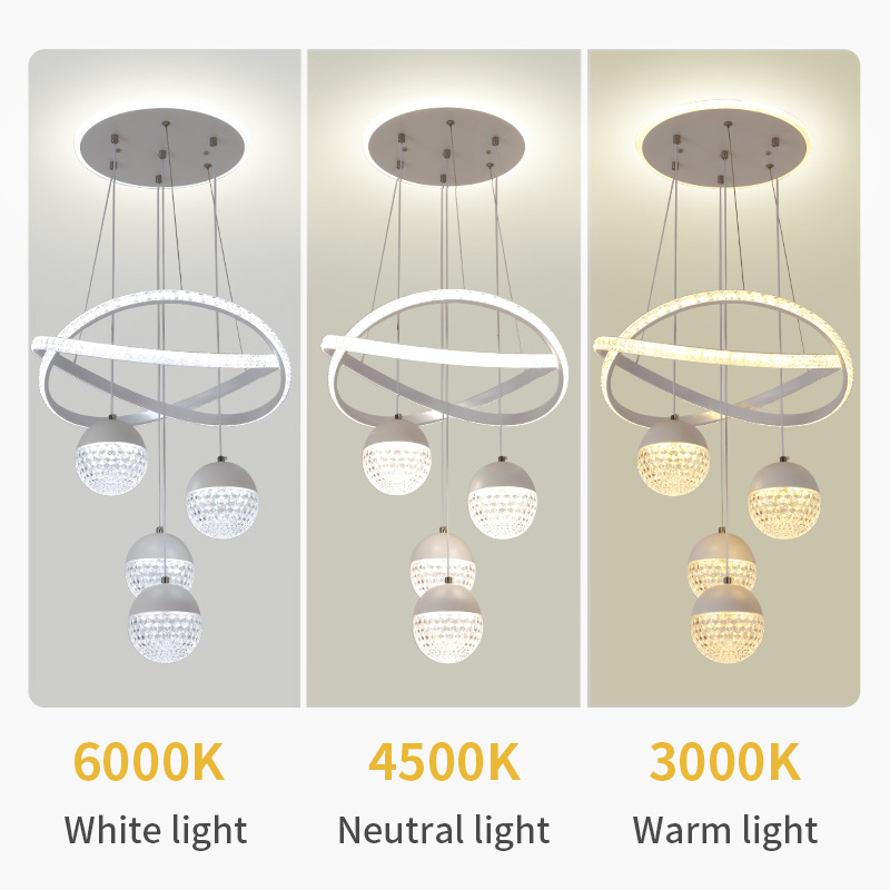 Comedor escalera de comercio electrónico apartamento lámpara de ropa candelabrera bar moderno comedor tienda de ropa LED suministro simple sala de estar
