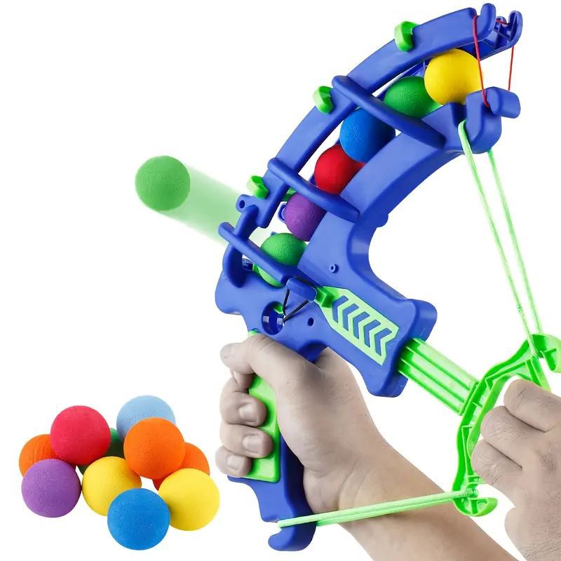 Juguetes de bolas de esponja EVA para niños transfronterizos con arco y flecha etiquetados con barril de blanco lanzado en interiores image 6