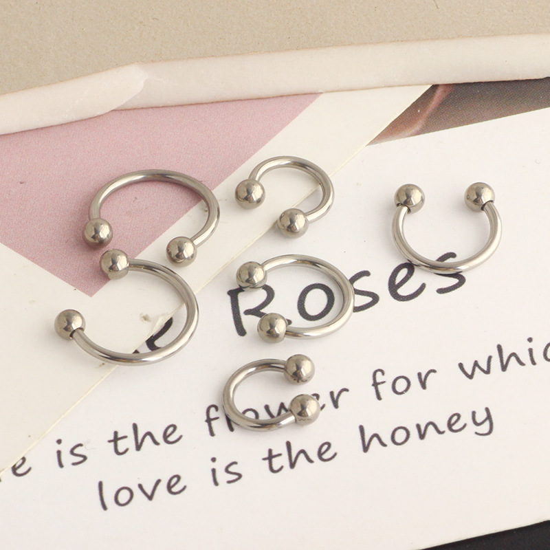 Basic Round Stainless Steel Plating Nose Ring