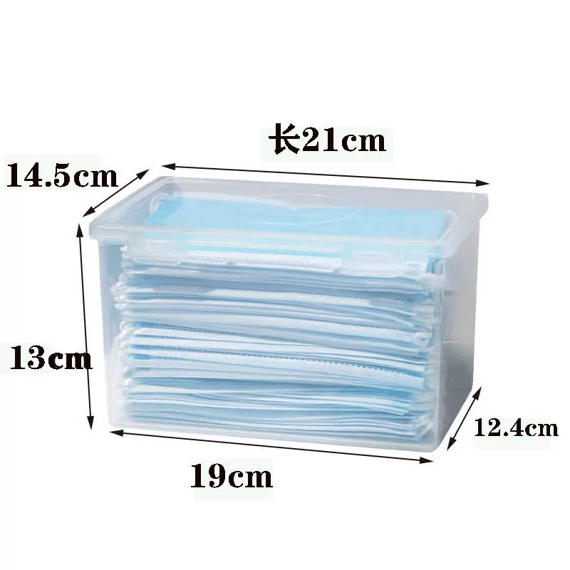 Rectangular universal transparent plastic medical mask