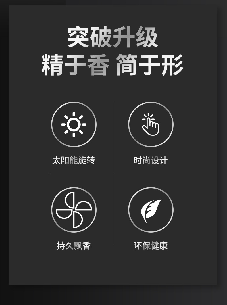 Car perfume car aromatherapy car odor removal fragrance lasting light fragrance solar windmill ornaments power windmill