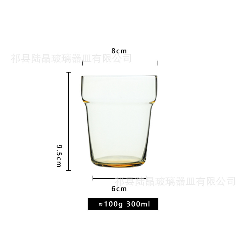 Ins vidrio de color primario vidrio laminado whisky taza de cerveza color taza de hogar sala de estar taza de jugo taza de beber
