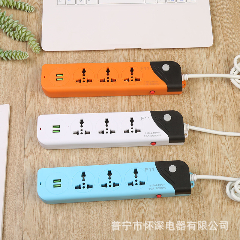 F11 # 9 agujeros con placa de cable USB comercio exterior color NT bolsa de embalaje de inserción de inserción