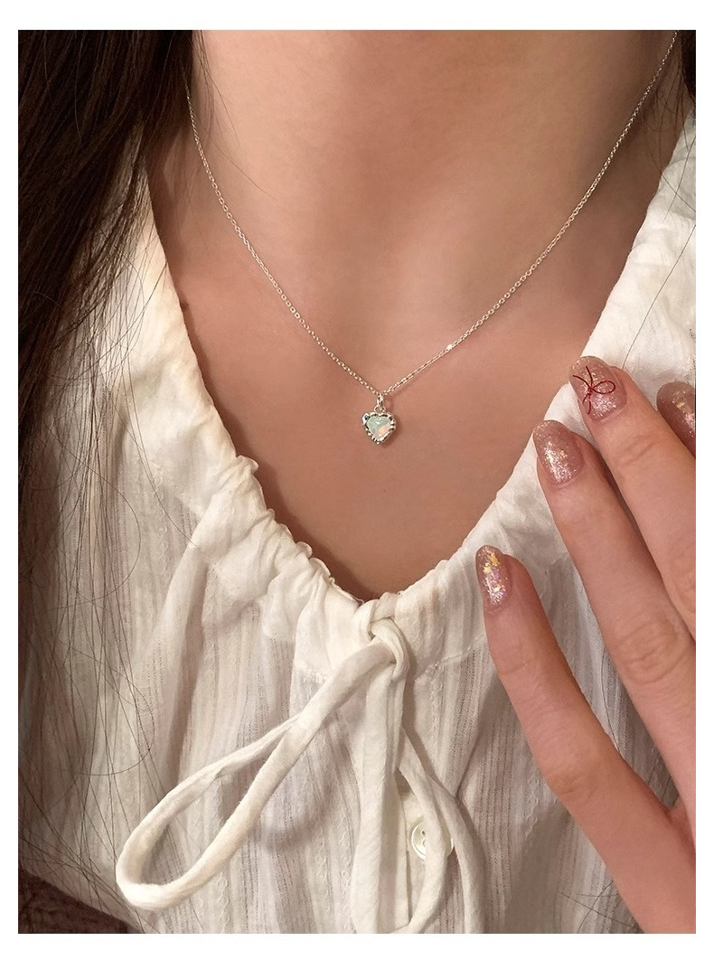 All Seasons Season 925 Sterling Silver Cable Chain Heart Shape Pendant Necklace