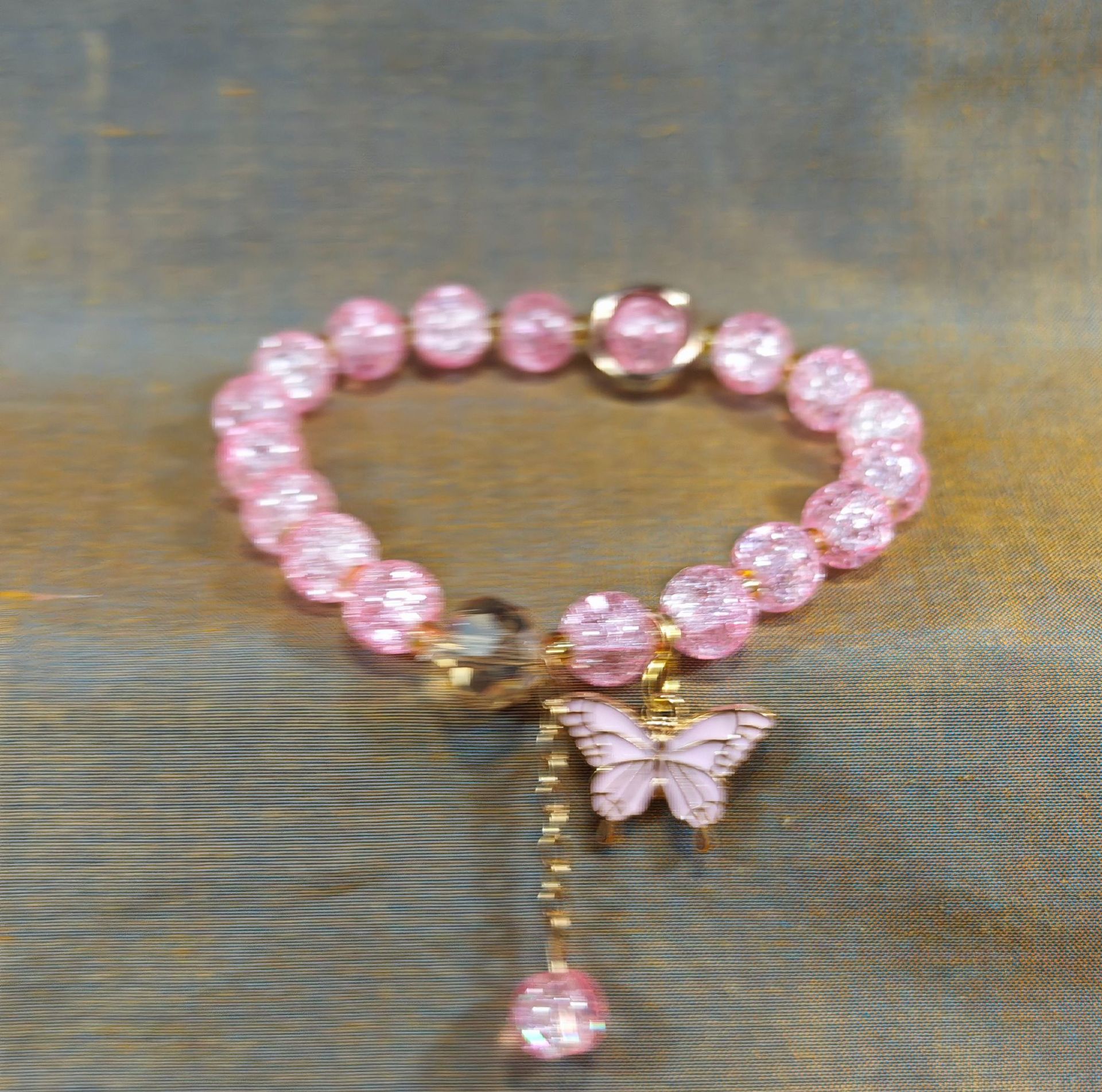 Las celebridades de Internet retro transfronterizas suelen ser todo-fósforo pulsera elástica de estilo ins simple pulsera de moda de lujo ligero, joyería de temperamento