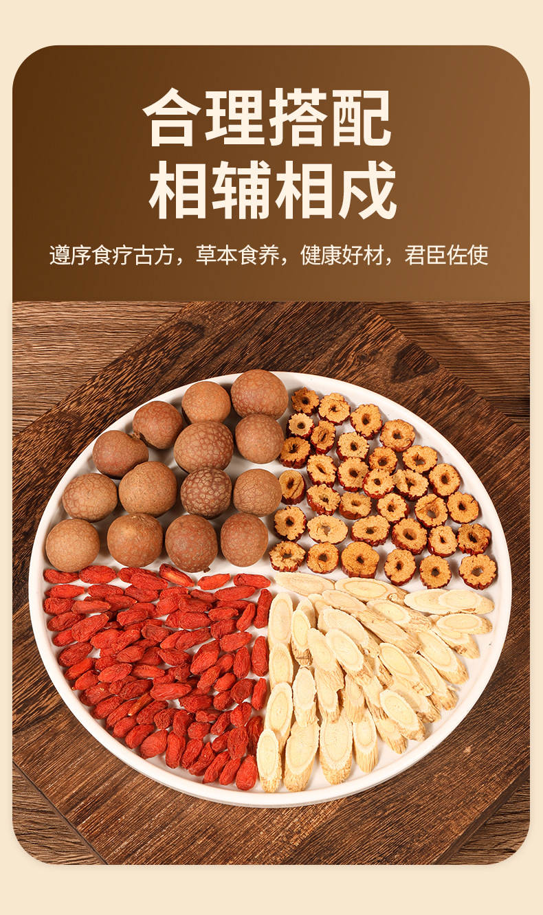 Yuanqi Sibao Paste 220g Bottle Longan Goji Red Date Astragalus Ready to Eat Herbal Tonic specifications