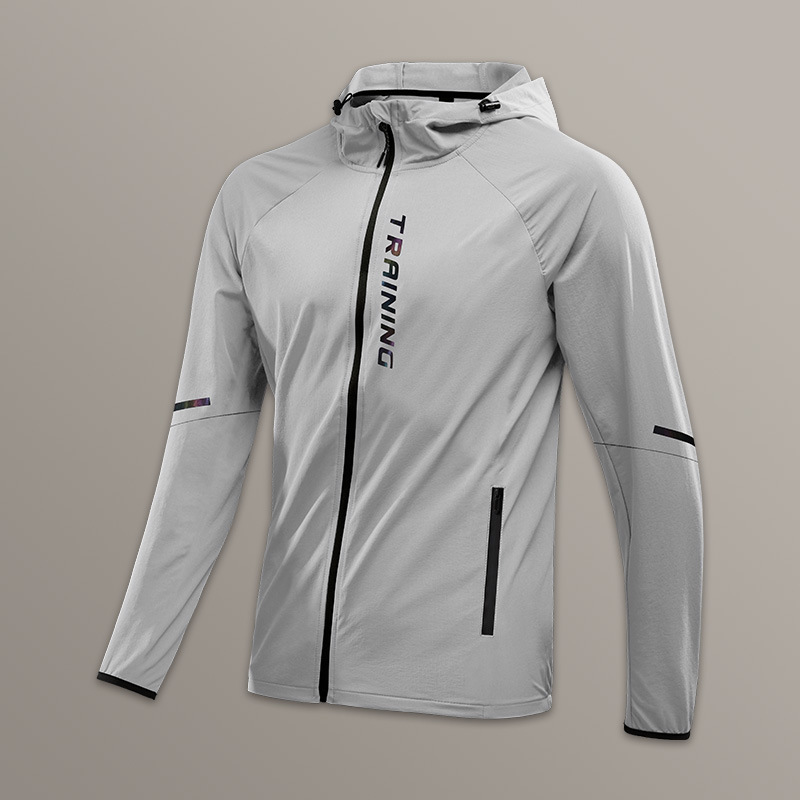 Chaqueta deportiva para hombres entrenamiento a prueba de viento primavera y otoño ropa de correr impermeable ropa seca rápida chaqueta de primavera a prueba de lluvia para montar