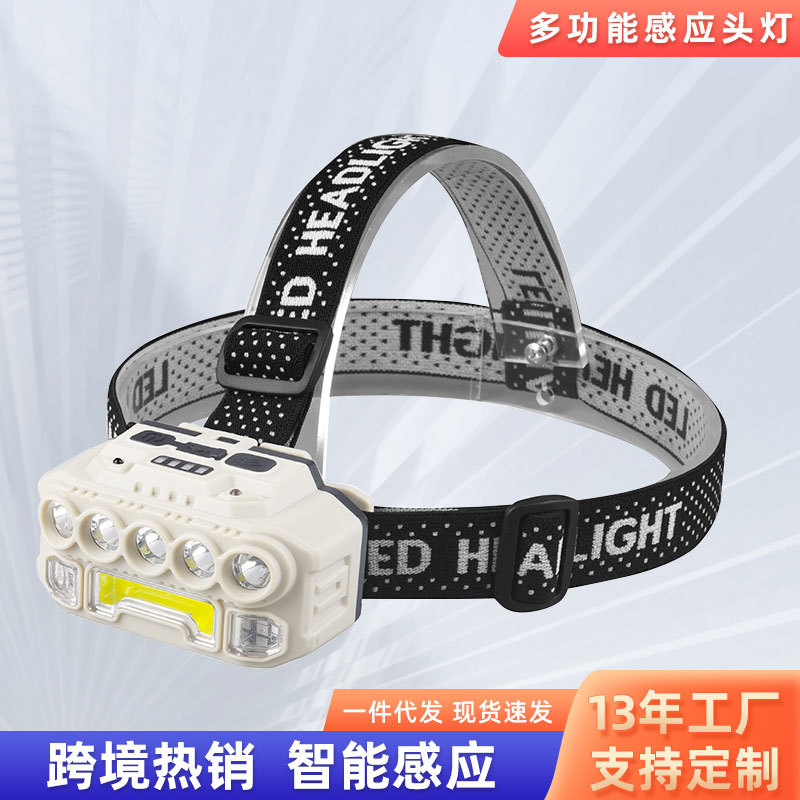 户外头灯强光充电工作灯LED超亮头戴式夜钓灯专用照明灯工作头灯