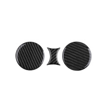 适用于道奇挑战者Challenge碳纤维内饰改装水杯垫装饰贴配件