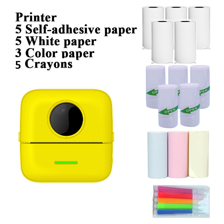 Transfronterizo nuevo portátil mini estudiante pregunta equivocada impresora de bolsillo etiqueta foto Bluetooth impresora térmica