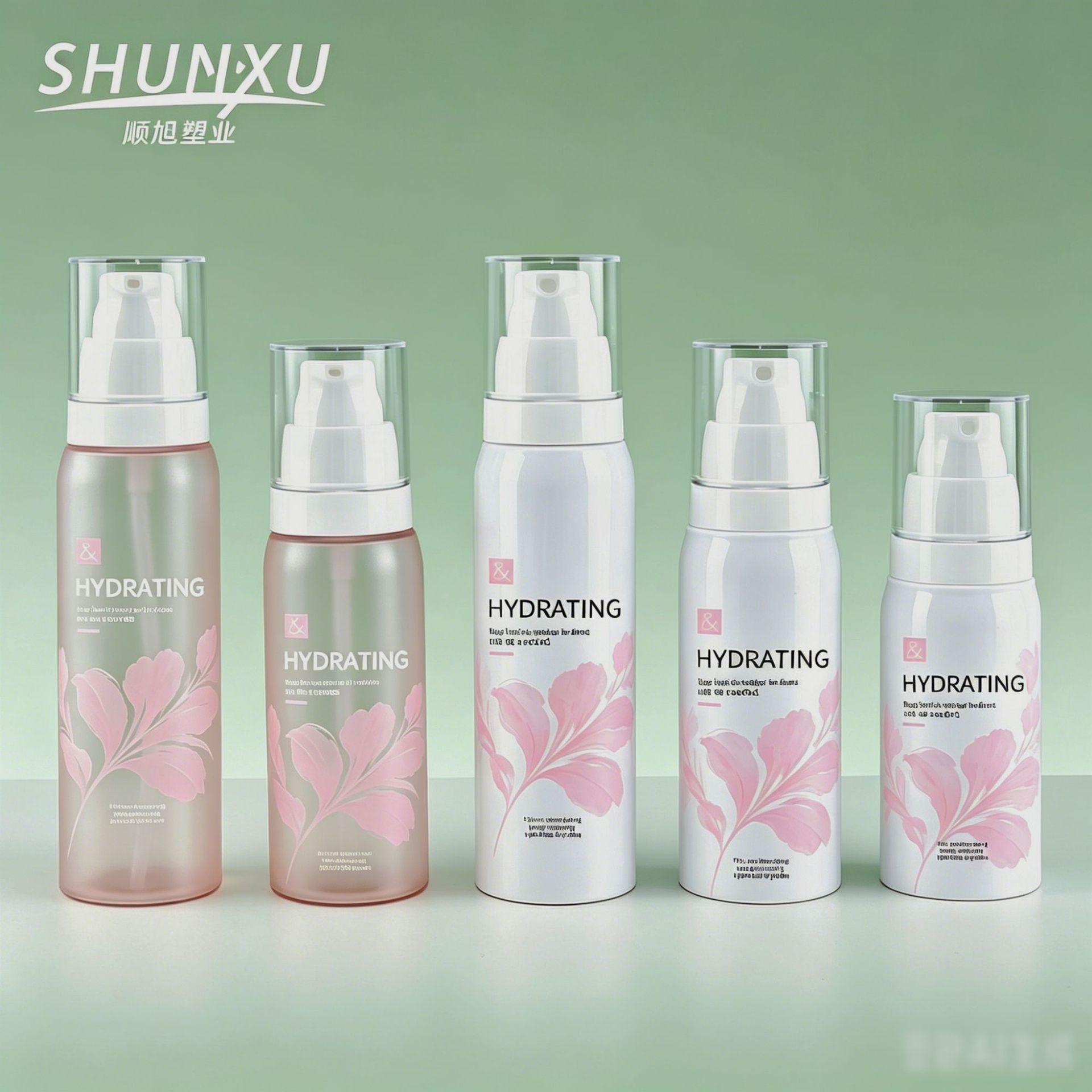 现货白色塑料乳液化妆水瓶子100ml120ml爽肤水pet按压喷雾分装瓶