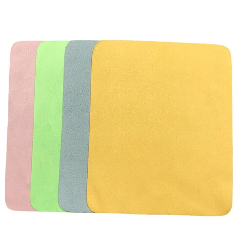Manufacturer wholesale customized island silk suede glasses cloth mobile phone jewelry cleaning cloth imitation leather cloth