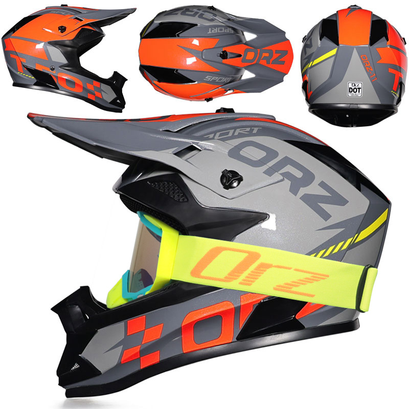 Nuevo casco de ciclismo Off-Road Orz, casco de rally para hombres y mujeres, casco todoterreno transpirable de carreras ADV de talla grande