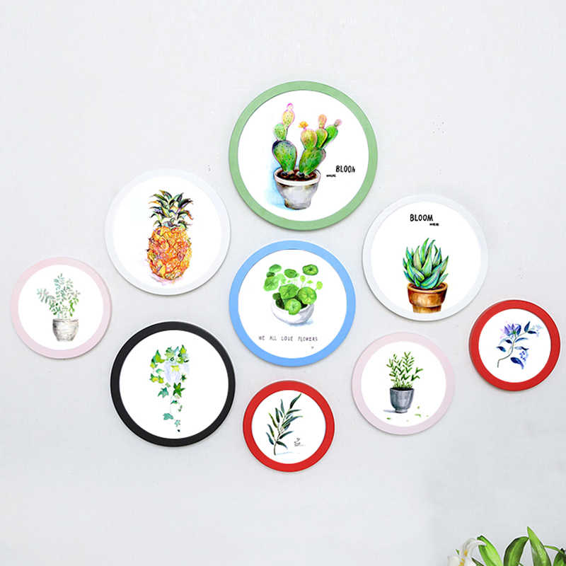 Embroidery Handmade Creative Chinese Photo Frame Photo Frame Wall Hanging Cross Round Combination Tang Yan Framed Picture Frame for Kidsren