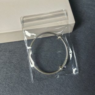 Factory wholesale transparent pvc jewelry beads packaging bag jewelry soft plastic small bag pvc self-sealing bag