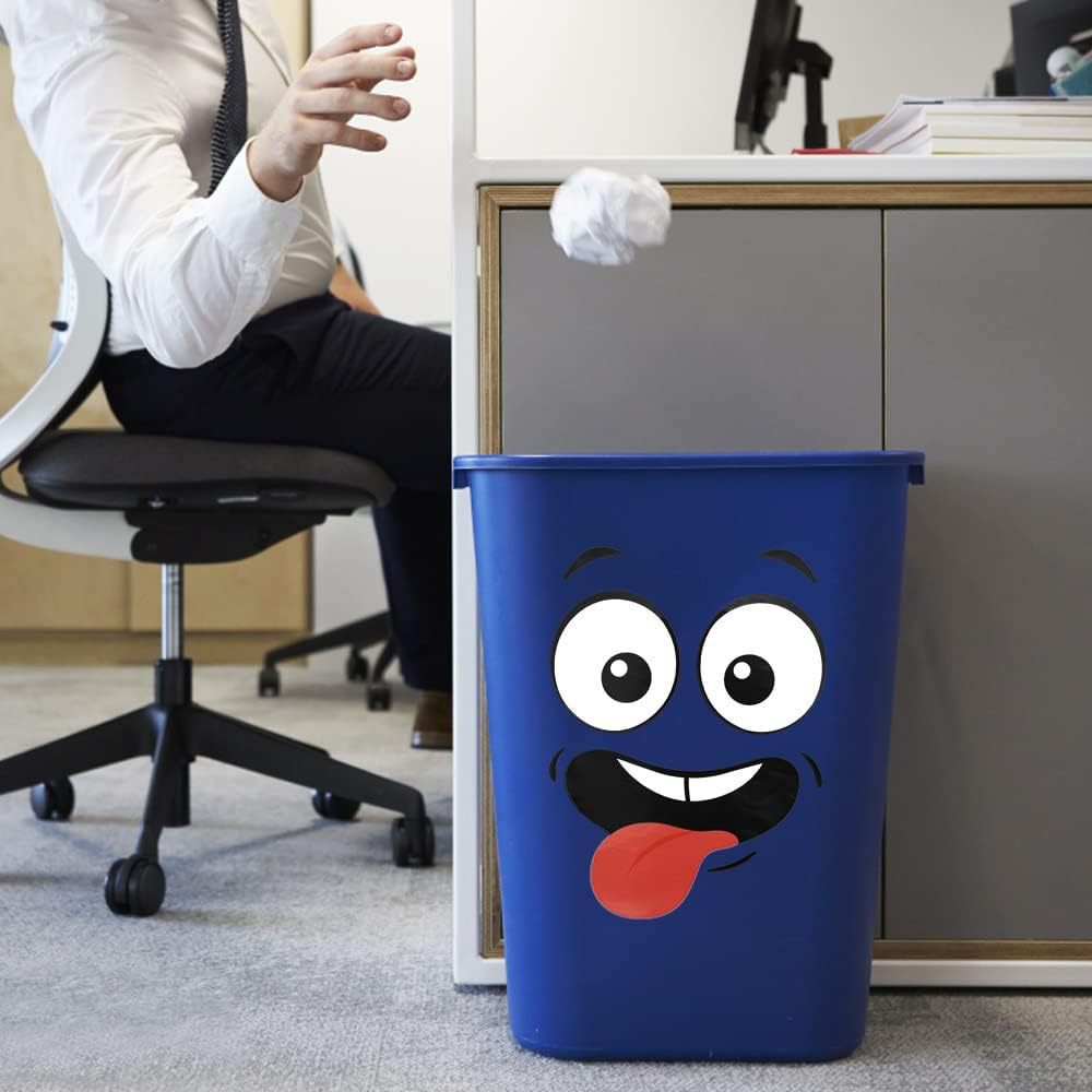 Autosticker met oogmotief, sticker voor de prullenbak, kindersticker met smileygezichtje voor op het toilet, muursticker voor de koelkast._voghion.com