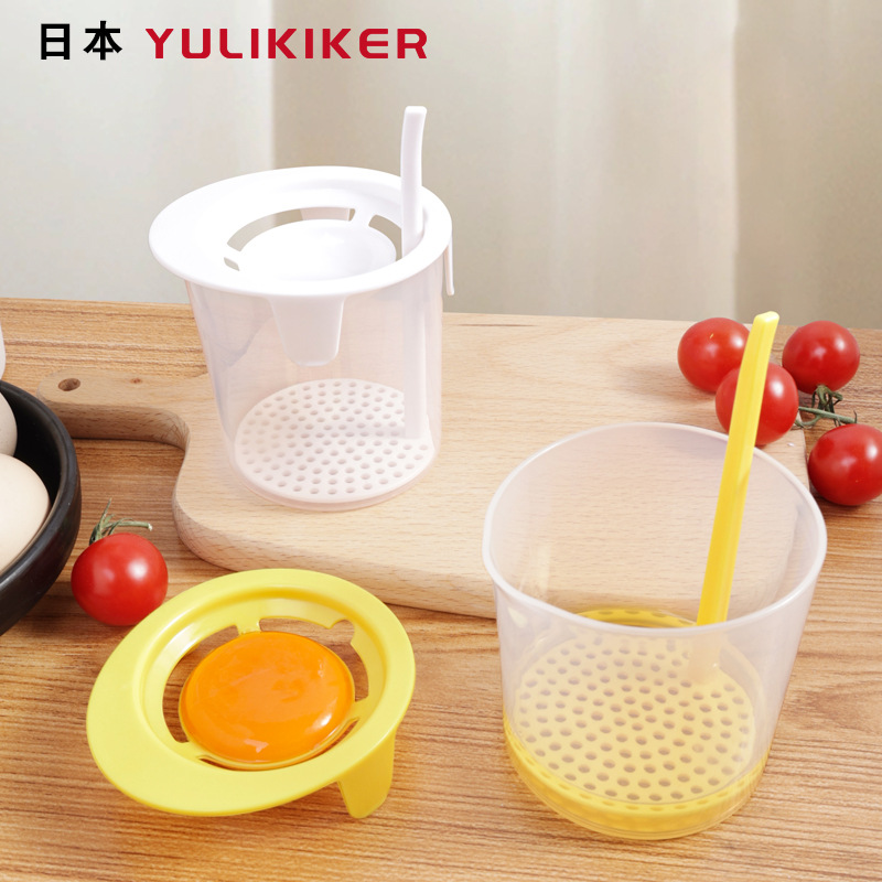 YULIKIKER crema japonesa Espumador huevo blanco separación huevo esponjoso manual huevo batir hogar herramienta para hornear