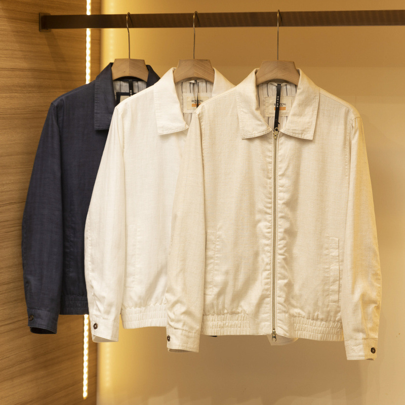 Italian-Style Light Luxury! Lyocell + Linen! Simple, Light Business Casual, Fashionable, Versatile Lapel Jacket Short Coat