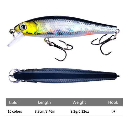 Hovering Minnow lure 9g Xige long-range slow-sinking Milo fake bait stream boat fishing sea fishing bait wholesale