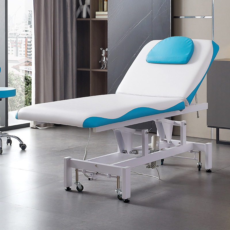 Cama de belleza elevadora eléctrica directa de fábrica para salón de belleza especial de enfermería de masaje con agujeros faciales de masaje cama de tatuaje