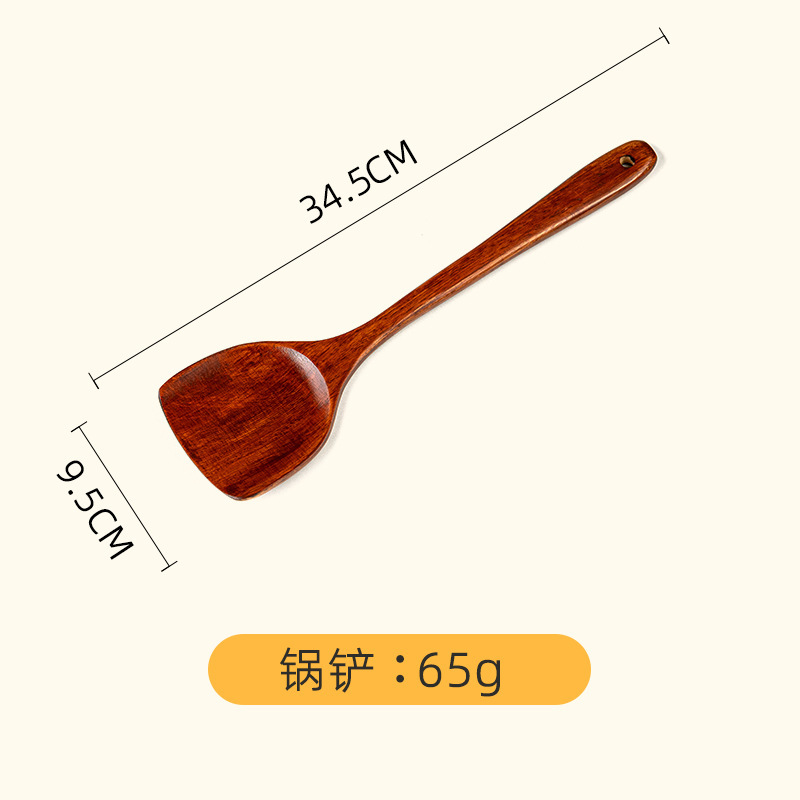 柯木鍋シャベル柯木スープスプーンの現物卸売りは、柯木老漆の長い柄の料理シャベルのシャベルを固定することができます。|undefined