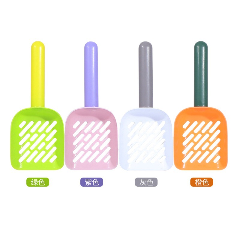 Pala de arena para gatos nueva moda contraste color filtro instantáneo arena para gatos herramienta de limpieza de mierda de gato mascota pala de arena para gatos pala grande